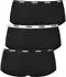 black/black/black: Puma 3-Pack Iconic Panty (503006001)