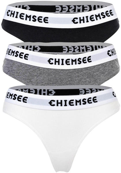Chiemsee Thongs 3er Tight Fit black/grey/white