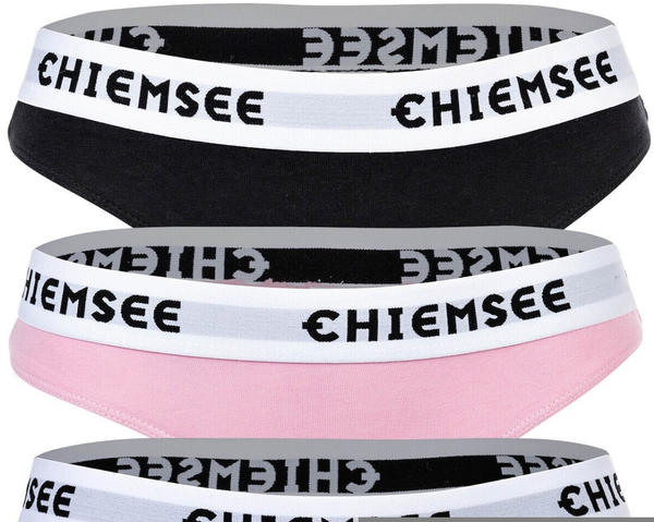 Chiemsee Thongs 3er Tight Fit black/pink/white