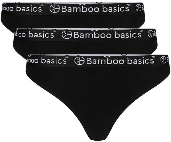Bamboo 3er-Pack Emma String black