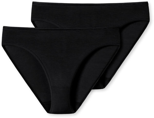 Schiesser Modal Essentials Tai Panty 2-Pack black