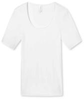 Schiesser Kurzarmshirt "Luxury" Rundhals-Ausschnitt, 1/2-Arm, Baumwolle, ohne