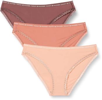 Tommy Hilfiger 3-Pack Floral Lace Briefs (UW0UW02825) mineralize Guava