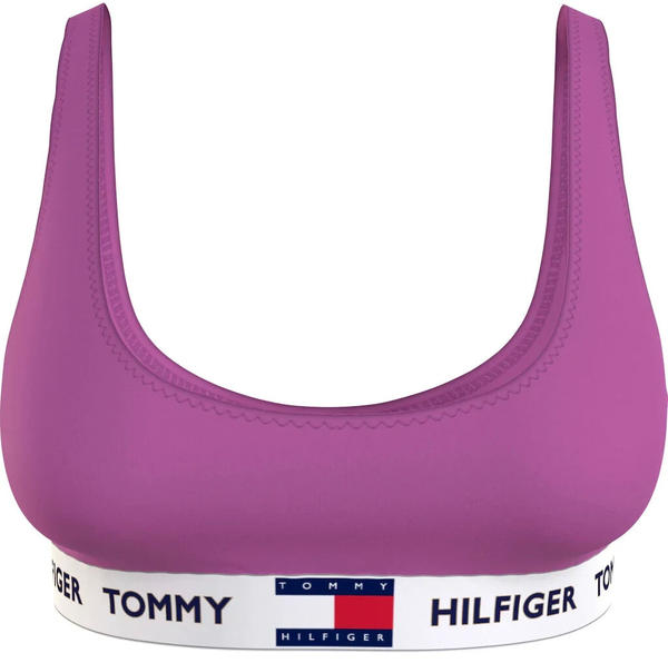 Tommy Hilfiger Logo Underband Organic Cotton Bralette (UW0UW02225) lilac orchid