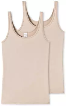 Schiesser 2-Pack Tr&auml;gertops Modal Essentials (162896) sand