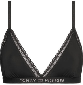 Tommy Hilfiger Lace Unlined Triangle Bra (UW0UW04242) black