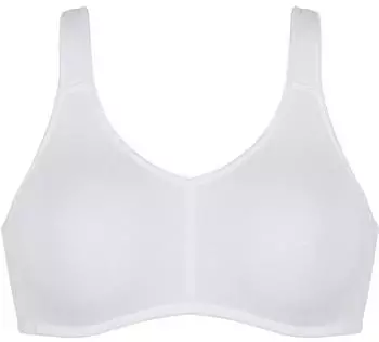 Naturana Soft-BH ohne Bügel Cotton mit Entlastungsträgern (5245) weiß