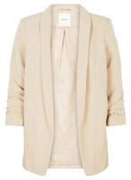 pieces Blusenblazer "PCBOSELLA 3/4 BLAZER NOOS" Materialmix, regular fit