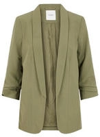 pieces Blusenblazer "PCBOSELLA 3/4 BLAZER NOOS" Materialmix, regular fit