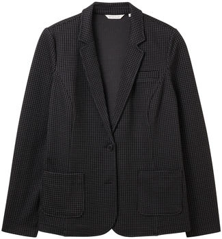 Tom Tailor Blazer mit Karomuster (1038801-33237) grey black tiny ck check
