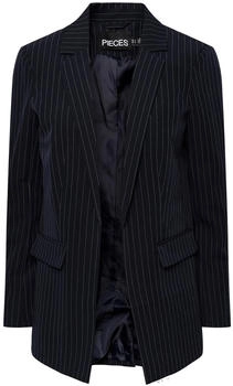 Pieces Bossy Loose Blazer sky captain / aop pinstripe