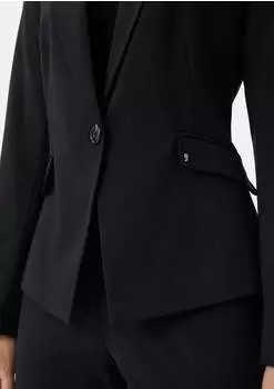 Comma Blazer (2134842) black – Eleganter Comma Blazer (2134842) black für stilvolle Business-Looks