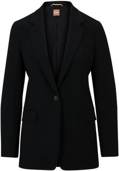 Hugo Boss Regular-Fit Blazer aus knitterfreiem Krepp - Style Jocaluah 50490053 Schwarz