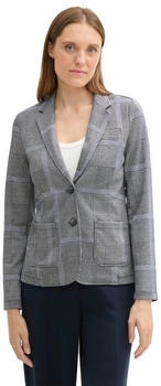 Tom Tailor Karierter Blazer mit LENZING™ ECOVERO™ navy blue check (1043181_36217)