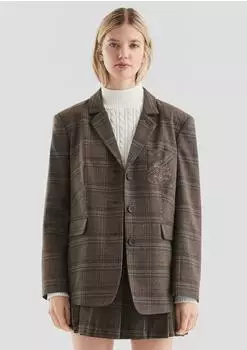 s.Oliver Oversized Karoblazer braun 2173057.89N0.