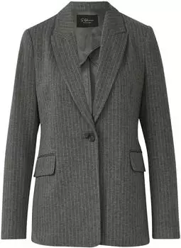 s.Oliver Antaillierter Blazer mit Nadelstreifen grau 2170564.98G1.