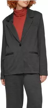 s.Oliver Karierter Blazer aus Viskosemix grau schwarz 2153318.99N1.