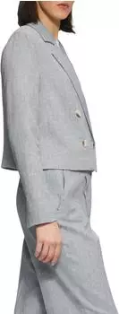 s.Oliver Kurzer Twill-Blazer aus Baumwollmix blau 2160997.5472.