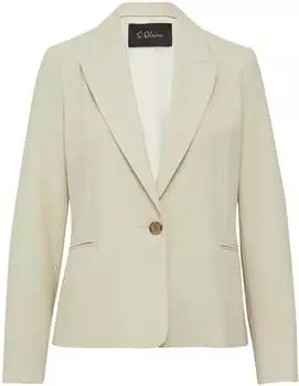 s.Oliver Antaillierter Blazer aus Waffel-Piqué beige 2158568.8061.