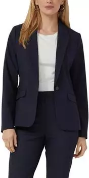 s.Oliver Viskosemix-Blazer im Slim Fit blau 2175683.5959.