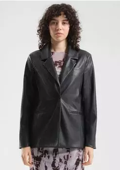 s.Oliver Blazer in Leder-Optik schwarz 2174425.9999.