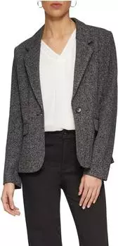 s.Oliver Schmal geschnittener Blazer aus Interlockjersey schwarz 2158800.99P0.