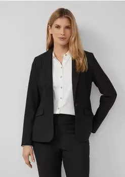 s.Oliver Viskosemix-Blazer im Slim Fit schwarz 2175683.9999.
