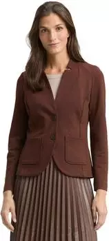 Tom Tailor Blazer mit Ottoman Struktur (1038703) dark pecan brown
