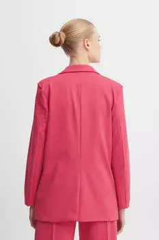 ICHI Jerseyblazer Kate (20118123) raspberry wine – Vielseitiges Material für unkomplizierte Büro-Garderobe