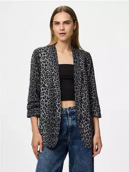 Pieces Pcboss 3/4 Blazer Noos (17126850) grau aop:leo