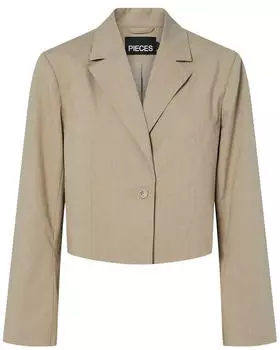 Pieces Pcboss 3/4 Blazer Noos (17162393) greige