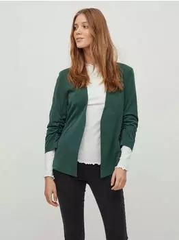 Vila Viher New 3/4 Blazer/su-noos (14039434) dunkelgr&uuml;n