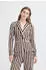 ICHI Jerseyblazer Kate (20127110) chicory coffee stripe
