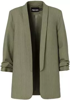 Pieces Pcboss 3/4 Blazer Noos (17159299) deep lichen green/cloud dancer pinstripe