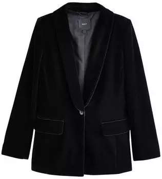 Next Fashion Zweireihiger Twill Blazer Tailored Fit (F7946213) schwarz