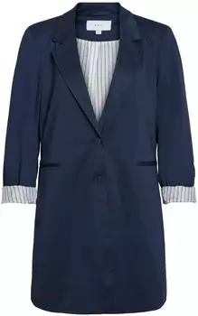 Vila VISAGA Langer Blazer in Lockerer Passform (14120662) navy
