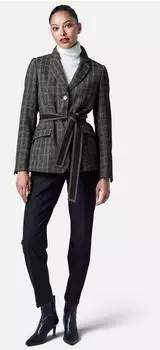 Madeleine Blazer Kurzblazer mit einzigartigem Print (76185703) grau/schwarz