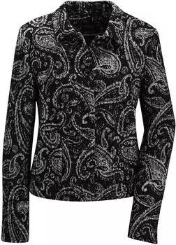 Madeleine Kurzblazer mit Stehkragen (59303136) schwarz/wollwei&szlig;