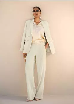 Madeleine Floral Long Jersey Blazer (34666146) perlwei&szlig;