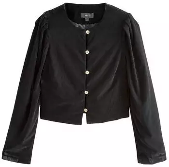 Next Fashion Zweireihiger Twill Blazer Tailored Fit (F7773402) schwarz
