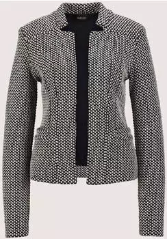 Madeleine Kurzblazer mit Stehkragen (72933619) schwarz/wollwei&szlig;