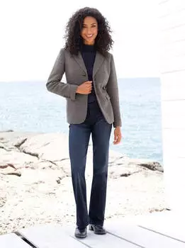 Heine Blazer Faux Leather taupe