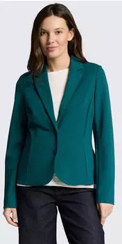 Tom Tailor Jacket Blazer Regular Fit Piqu&eacute; (1049772) petrol