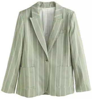 Next Fashion Blazer Relaxed Fit beige/hellgrün
