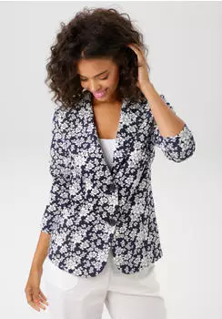 Aniston Blazer in Jacquard-Qualit&auml;t (29255268) marine/wei&szlig;