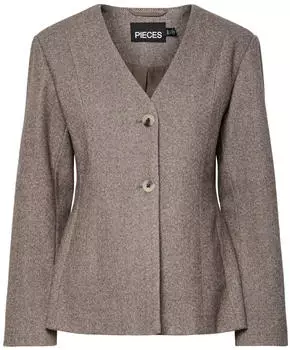 Pieces PCRILEY Fitted Blazer (17161589) hellbraun meliert
