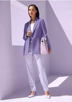 Madeleine Jersey Blazer Eleganter Longblazer mit Stretch-Komfort (32467110) kristalllila