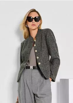 Madeleine Kurzblazer mit Regular Fit (27412661) bleigrau melange