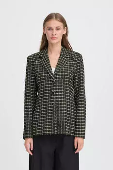 ICHI IHKATE Blazer Fitted (20125625) rifle green check