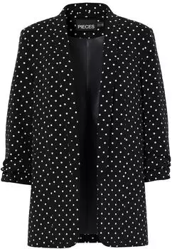 Pieces Bossy Loose Blazer (17126850) schwarz/weiß